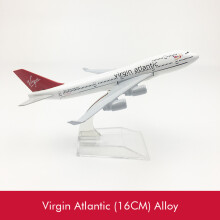 (as pictureChina) Modello di aeromobile in lega di simulazione da 16 cm, modello di aeromobile Airbus Boeing 747, mode