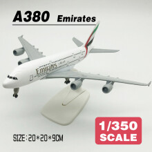 (With Box-A380) Modello di aereo giocattolo da 20 cm in scala 1:350 Aeroflot A320 A380 in metallo pressofuso, giocat