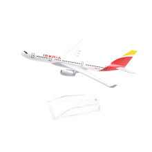 (227) Modellino aereo A330 della Iberia Airlines, modello di aereo da 16 cm, in metallo pressofuso, scala