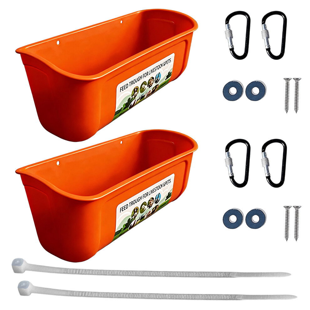 2PCS Hanging Poultry Feeder Stability Spill Prevent Feeding