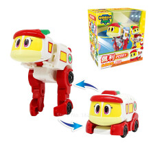(With Box Perry) est Min Gogo Dino ABS DeformationRemote Control Aircraft Action Figures REX/PING/VIKI/TOMO Transform