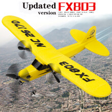 (Red 1 battery) FX803 super aliante Aereo telecomandato 2CH Aereo telecomandato giocattolo pronto a volare come rega