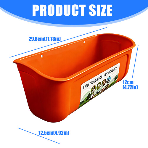 2PCS Hanging Poultry Feeder Stability Spill Prevent Feeding 2