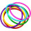 12 Pcs plastic throwing rings target throwing carnival backyard park educational practice toy(12pcs 20CM Random) 3