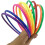 12 Pcs plastic throwing rings target throwing carnival backyard park educational practice toy(12pcs 20CM Random) 2