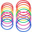12 Pcs plastic throwing rings target throwing carnival backyard park educational practice toy(12pcs 20CM Random) 5