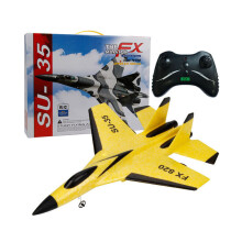 (Fx820 Yellow) Aereo RC SU30 FX620 Aliante telecomandato in schiuma EPP Aereo RC 2.4G Aereo radiocomandato con LED