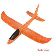 (Color randomChina) Lancio di aeroplani a lancio manuale in EPP da 48 cm, affidabile, con impennaggio a doppio foro, per