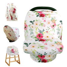Nursing Cover Carseat Canopy - Amerteer Baby Breastfeeding Cover, Car Seat Covers for Babies, Multi Use Nursing Scarf