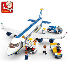 (463pcs no box) Aereo da carico urbano Deposito aereo Aeroporto Airbus Aereo Avion Tecnico Creativo Blocchi da costr