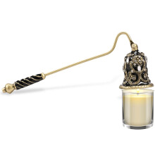 Candle Snuffer Vintage Umbrella Design Aluminium Alloy Enamel Gift (Black)