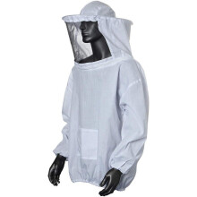 Professional Beekeeper's Armor, Lightweight Beekeeping Suit With Clear View Fiberglass Mesh Veil, Detachable Goatskin Gloves, Elastic Waistband Suit,