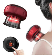 12 Gears 4 In 1 Multi-function Electric Smart Cupping Set with Red Light Therapy