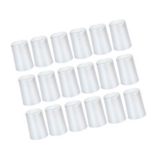 Pack of 100 PVC Wine Shrink Cap Featuring Secure Seal-silver