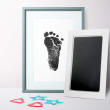 Kit per impronte di mani e piedi senza inchiostro, senza contatto con l'inchiostro, sicuro per i bambini, atossico, con superficie pulita, ideale