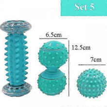 (Style 7) Foot Massage Ball Plantar Fascia Roller Muscle Relaxation Sports Fitness Balls Peanut Transmembrane Ball Body Exercise Set