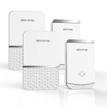 B512 2-to-2 Wireless Doorbell for Home, Waterproof Remote Control, Music Chime, Easy Installation