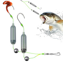 Angel holders on the ground fishing systems for Crappie float, double hook, inverted, antislip, for river, pier, coast, perch No. 8: