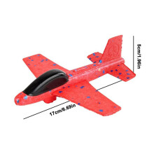 (Red Foam AirplanePoland) Modello di aeroplano in schiuma, modello di aliante, modello di aereo, giocattolo educativo fai da t