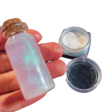 Iridescents Craft Glitter Powder for Resin Art and-Aurora Green
