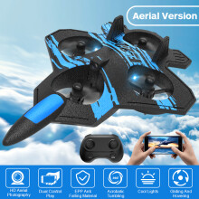 (BU With 4K Camera) Aereo RC in schiuma F22 con telecamera 4K 360, aereo telecomandato acrobatico, elicottero da combat