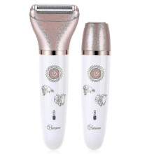 Electric Razor for Women, 2 In 1 Wet Dry Lady Shaver for Women, Portable Waterproof Bikini Trimmer Body Hair Removal for Legs, Underarms, Armpit, F_Lu