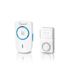 (Black (One Piece For Sample)) J20 Self-Generating Wireless Doorbell, Battery-Free, Factory Supply