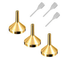 3 Pcs Metal Funnel Perfumes Funnel Small Funnel Liquid-gold S
