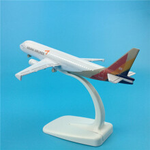 (ASIANA A320) Aereo in scala 1:400 da 16 cm, modello A340 A380 B777 B747, modello in lega di base W, da collezione