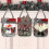 Hanging Christmas Candy Bag Gift - 3 Pieces Wall Decor Santa Sack 4