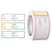 250Pcs Adhesive Freezer Labels Removable Food Sticker Food Date