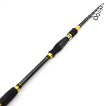 Fishing rod, Telescopic fishing rod made of carbon fiber, Ultralight, short, with comfort grip Fishing equipment (1.8m)