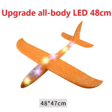 (full LED Yellow 48cm) Aereo da lancio a mano in schiuma EPP per esterni, aliante, giocattoli per bambini, 48 cm, interessa