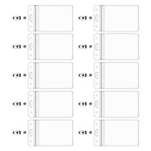 Clear Card Badge Holders Waterproof Card Holder Vertical Name-1
