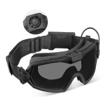 Anti Fog Goggle with Fan and Interchangeable Lens, Goggles & Glasses for Cycling Hunting Motorcycle_Lucky_B