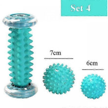 (Style 6) Foot Massage Ball Plantar Fascia Roller Muscle Relaxation Sports Fitness Balls Peanut Transmembrane Ball Body Exercise Set