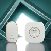 Wireless Doorbell for Home, Automatic, Ding-Dong Sound, Waterproof, LED Flash, One-to-One