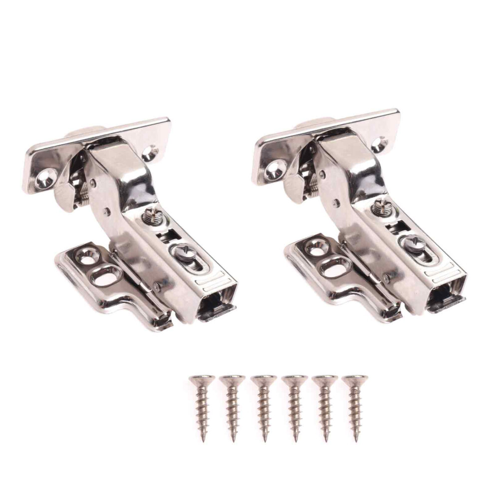 2 Stã¼Ck Scharniere Fã¼R Schranktã¼Ren, Edelstahl Schrankscharnier Standard Scharnier Kã¼Chenschrank Scharniere, Mit Soft Close Automatikscharnier 9554910114827