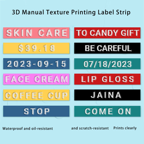 Waterproof Embossing Labels Oil Resistant And-Silver bottom 1