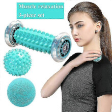 (Style 8) Foot Massage Ball Plantar Fascia Roller Muscle Relaxation Sports Fitness Balls Peanut Transmembrane Ball Body Exercise Set