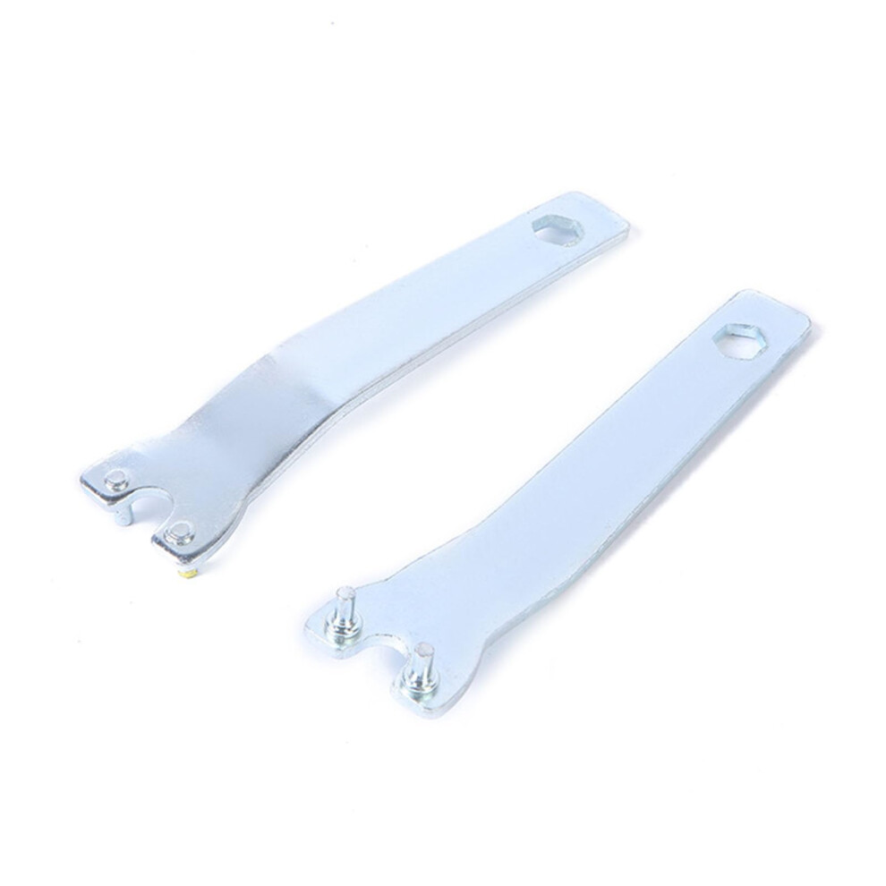 2 Pieces Grinder Spanner Wrench Nut Flange Wrench Metal Outer Inner Locknut Parts For 100 Grinders White Ref: 7535 9119770898593