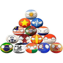 Country Balls Plush Toy Anime Keychain Countryball Plush Country Balls for Kids Gift4in Malaysia (Color : Mix)