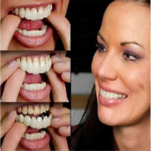 A Pair Upper & Lower High Quality Denture Instant Scomfort Fit Flex Cosmetic Teeth Denture Teeth Top Cosmetic Veneer High Quality