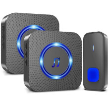(Australian Regulations) Wireless Doorbell for Home, 55 Ringtones, 300m Range, LED Flash, Waterproof, Ding-Dong