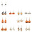 Playful Bat Pumpkin Design Earrings Comfortable-Pumpkin hat 3