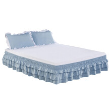 Jupe de lit infroissable pour lit simple, en microfibre de qualité hôtelière de luxe, impression réactive, couleurs inaltérables, entretien