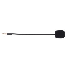 Microfone para headsets gamer, som cristalino com redução de ruído, flexível para posicionamento ideal, compatível com a maioria dos