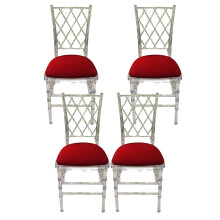 Huse de scaun extensibile pentru sufragerie, perne detașabile și lavabile, cu material elastic, potrivite pentru majoritatea scaunelor (4 buc.)