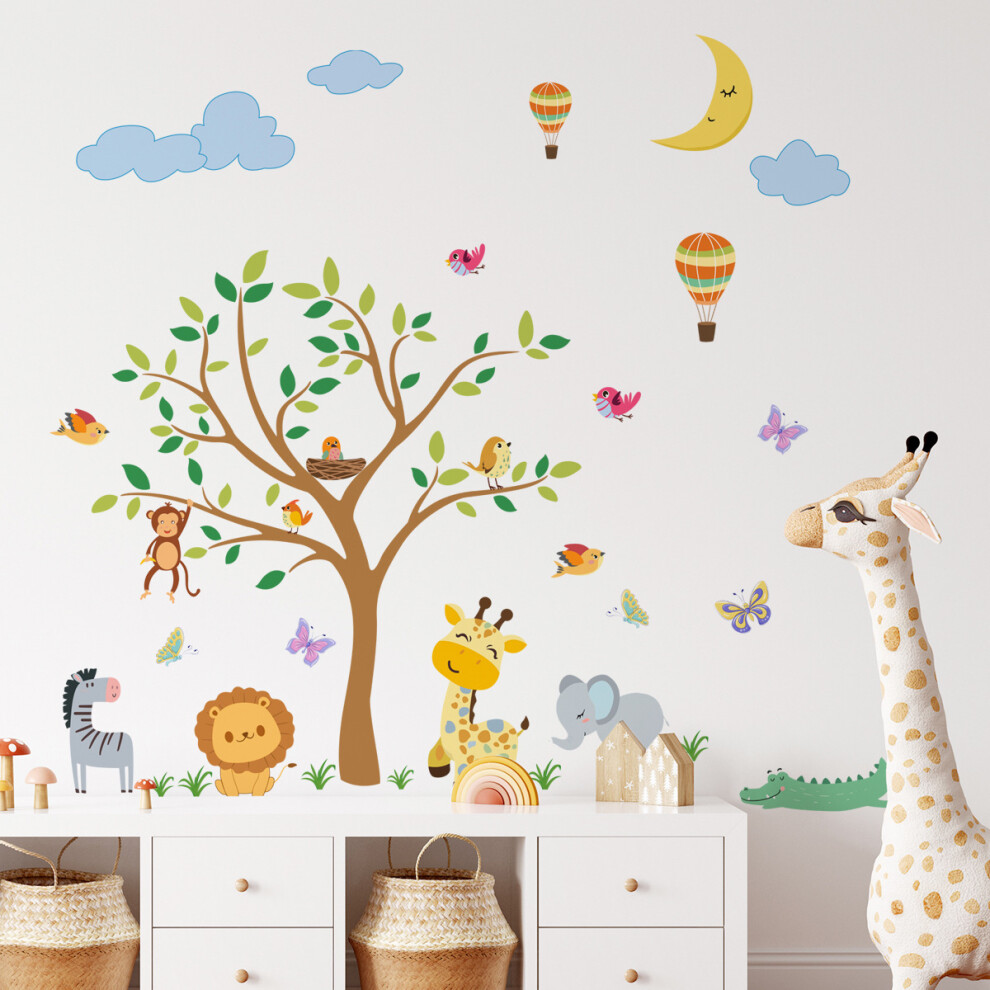 Personalized Giraffe Stickers, Ultra-Durable Waterproof Vinyl Decals For Personalization, Reusable Wall Art For Nursery Decor