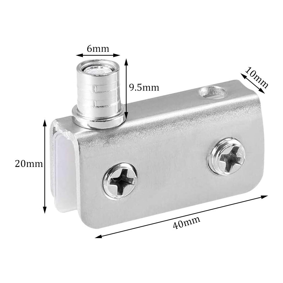 Glass Door Pivot Hinge, Stainless Steel Cabinet Pivot Hinge For Adjustable 5-8Mm Glass Doors, Corrosion Resistance Rustless Clamp 9048212455622